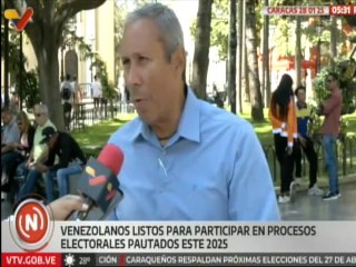 Caracas | Ciudadanos muestran su disposición para participar en comicios electorales de este 2025