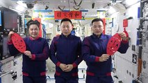Chinese astronauts welcome Year of the Snake in space