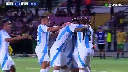 Gol de Argentina ante Bolivia por el Sudamericano Sub 20