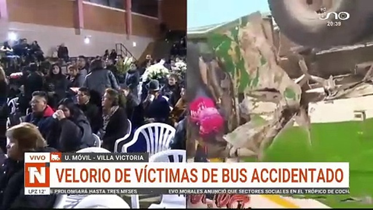 velorio de victimas de bus