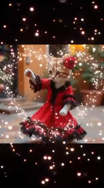 Dancing cat
