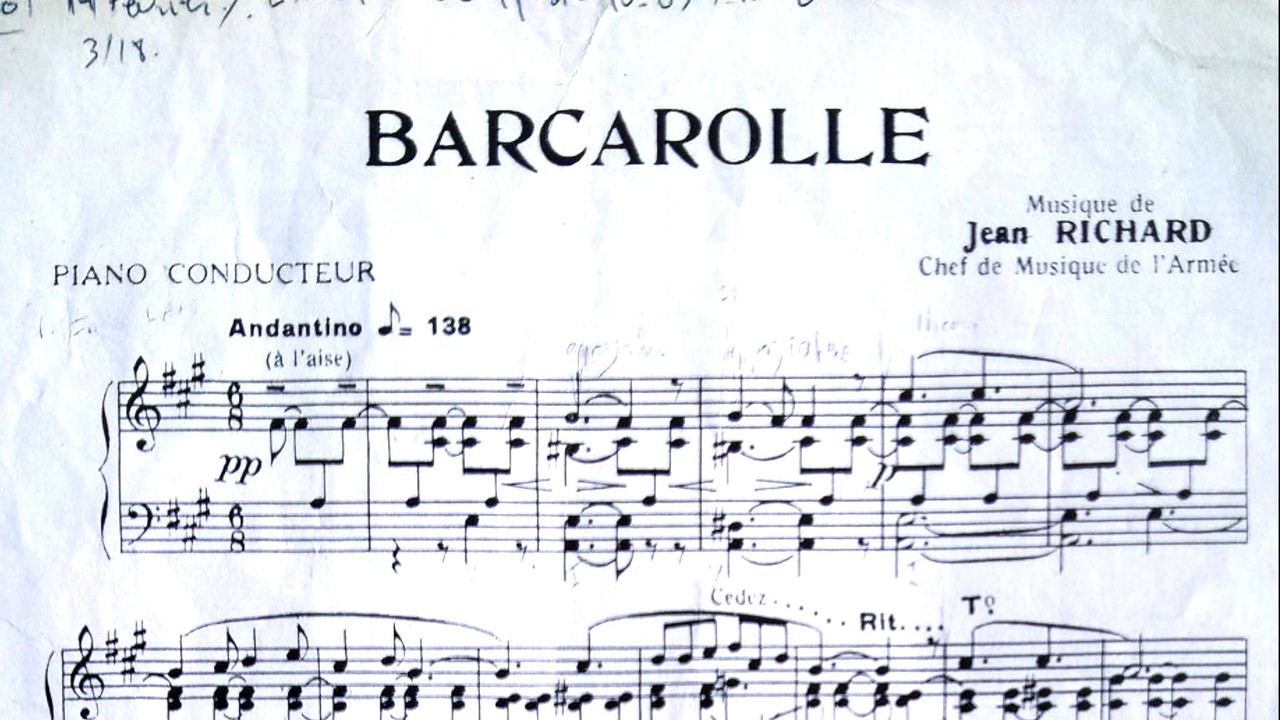 Barcarolle - Jean Richard (chef de musique des armées)