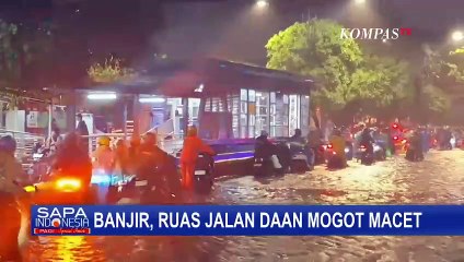 Hujan Deras, Jalan Daan Mogot Cengkareng Terendam Banjir