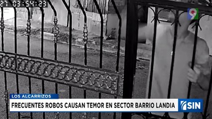 Avalancha de robos trae pánico en  Barrio Landia de Los Alcarrizos | Emisión Estelar SIN