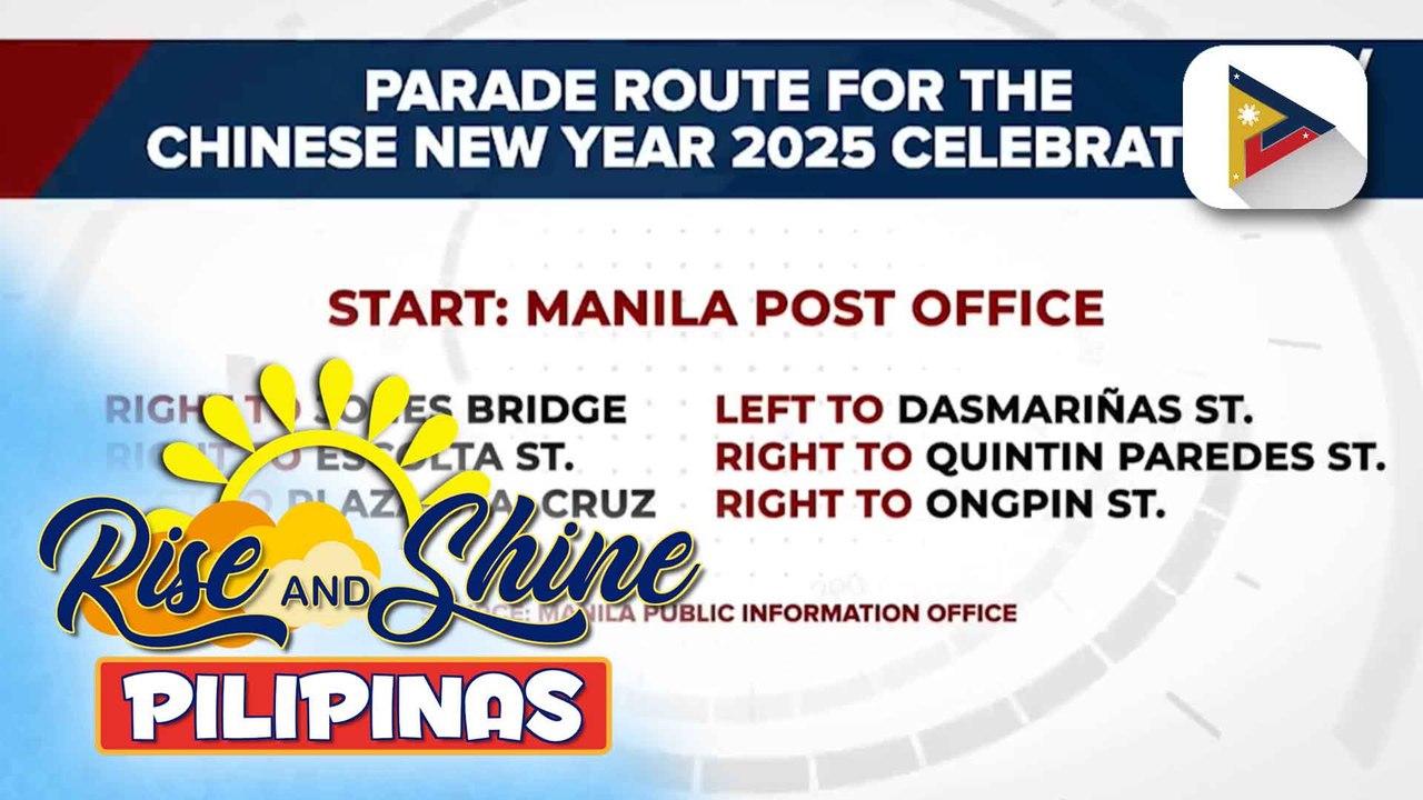 Mabigat na trapiko, asahan sa ilang bahagi ng Maynila kasabay ng taunang parada para sa pagdiriwang ng Chinese New Year