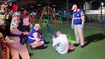 Homem aborda bombeiros civis, exige coturno, mas acaba ferido no bairro São Cristóvão