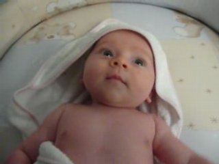 Ninon à la sortie du bain