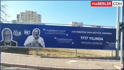 Kayseri'de asılan afiş Naci Görür'ü çileden çıkardı