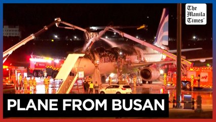 SKorean passenger aircraft catches fire, 176 people evacuated