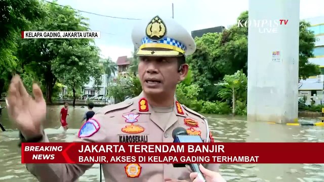 Banjir, Begini Akses Lalulintas di Kelapa Gading Hingga Daan Mogot yang Terhambat