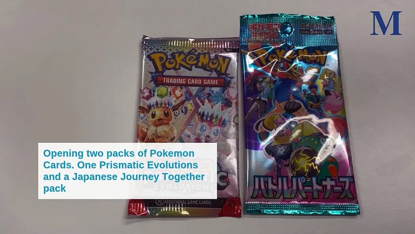 Opening a Pokemon Prismatic Evolution booster pack | January 29, 2025 |  Illawarra Mercury
