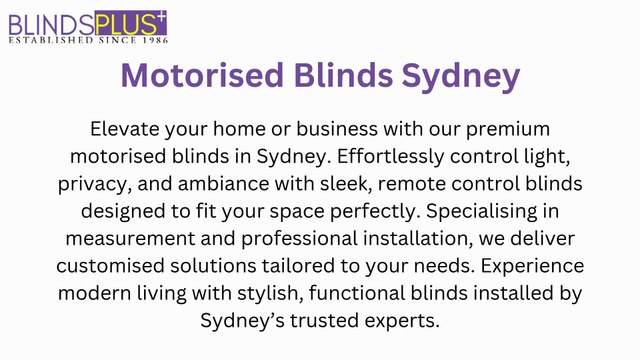Premium Motorised Blinds Sydney | Tailored Automated Blinds