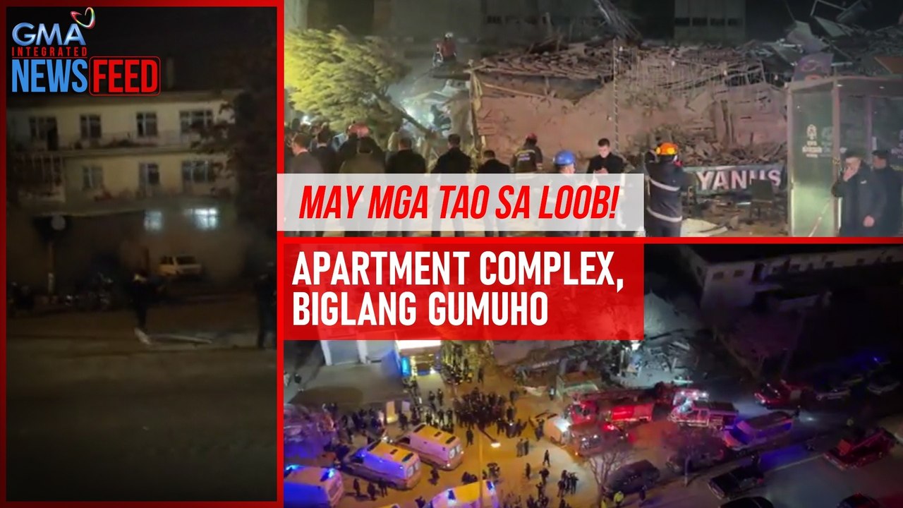 May mga tao sa loob! Apartment complex, biglang gumuho | GMA Integrated Newsfeed