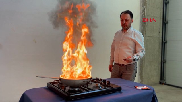 Yağ yangınlarını kısa sürede söndüren ürün geliştirildi