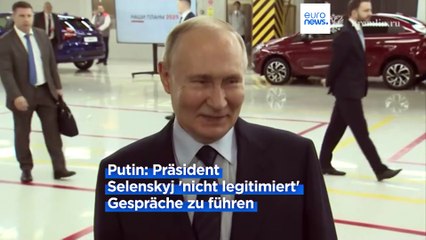 Putin: Russland offen für Verhandlungen mit der Ukraine