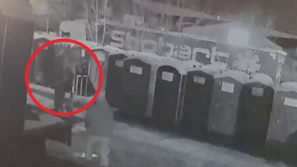 CCTV zeigt Einbrecher, die 13 tragbare Toiletten im Wert von 14.000 € stehlen