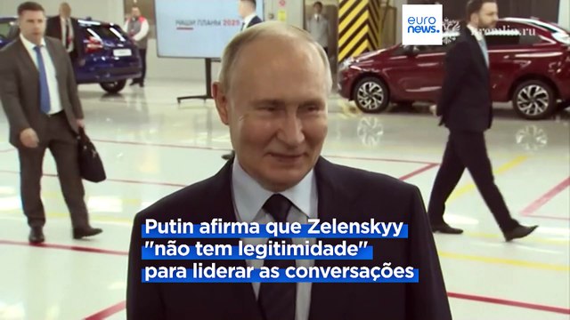 Putin diz que a Rússia está aberta a negociações com a Ucrânia mas acusa Kiev de não estar a cooperar