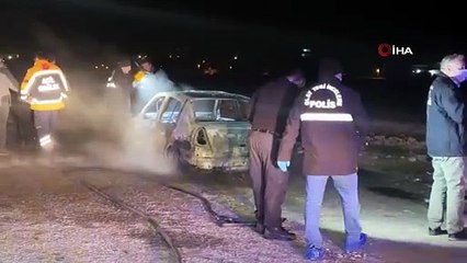 Alevler içinde can verdi