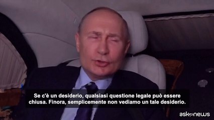 Putin: "possibili" i colloqui con l'Ucraina, ma non con Zelensky
