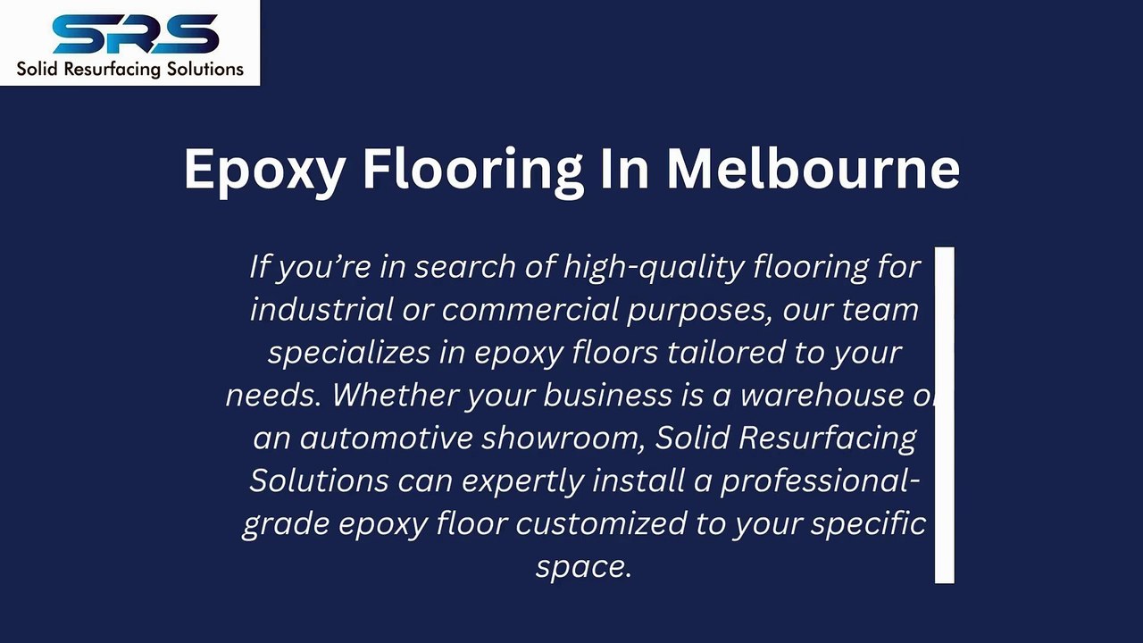Epoxy Flooring In Melbourne By Solid Resurfacing Solutions