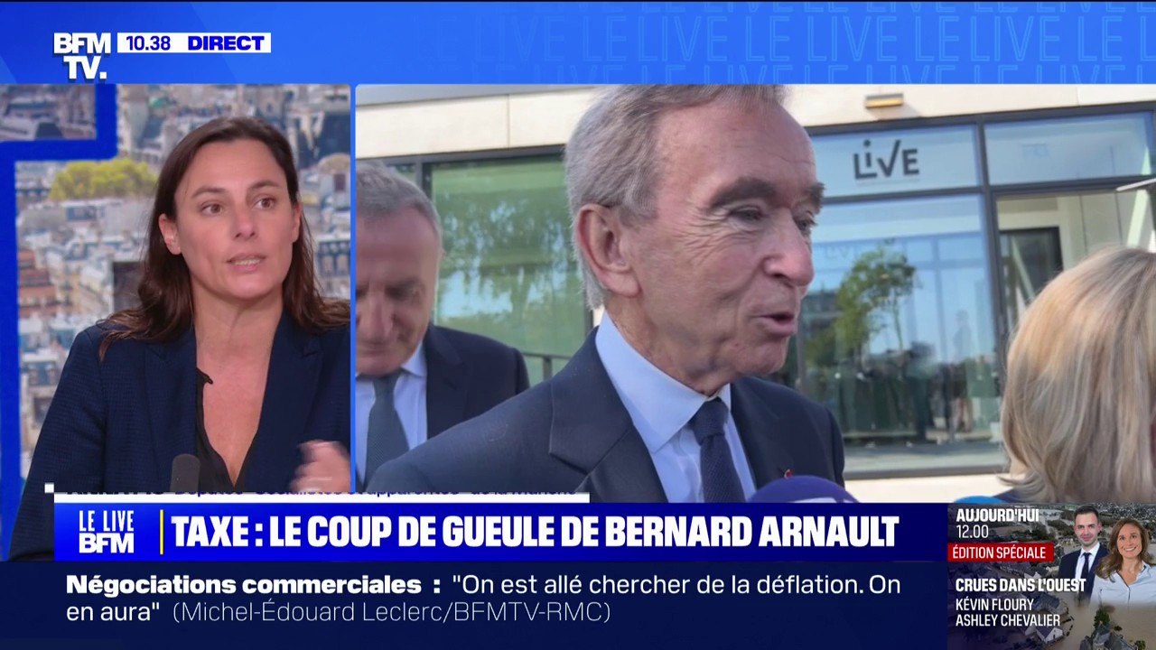 Taxes sur les grandes entreprises: “Il faut savoir faire preuve de patriotisme économique”, déclare Anna Pic (PS) en réponse à Bernard Arnault