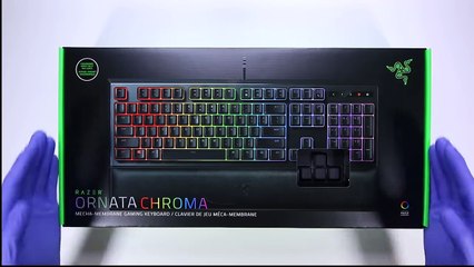 Razer Ornata Chroma keyboard Unboxing - ASMR