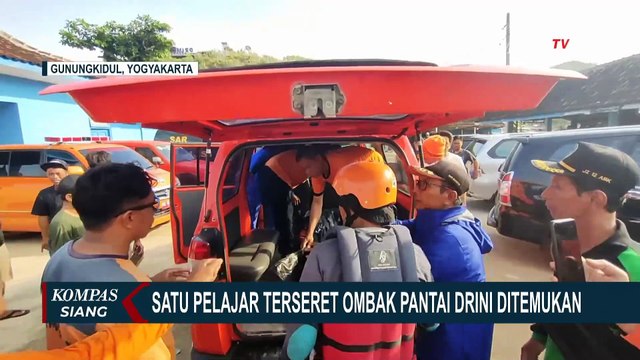 Jenazah Pelajar SMP 7 Mojokerto yang Terseret Ombak Pantai Drini Ditemukan, Total 4 Meninggal