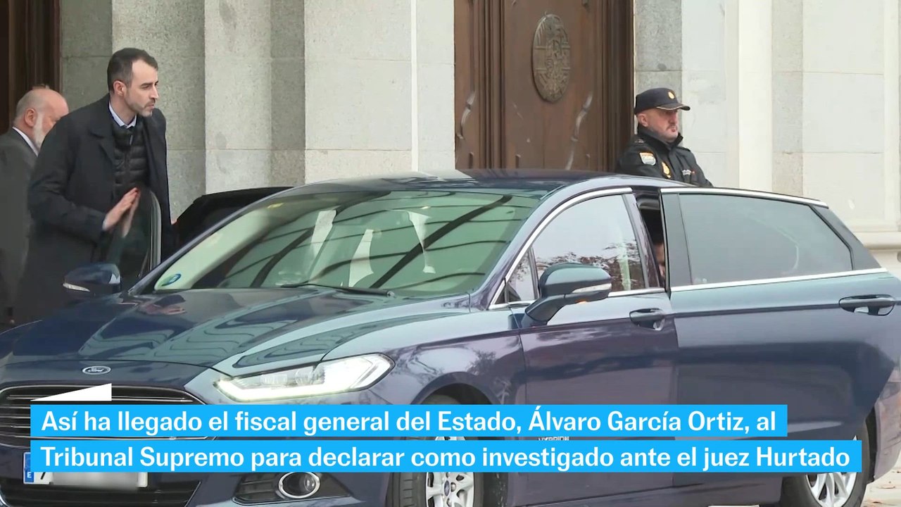 El fiscal general del Estado llega al Supremo para declarar como ...