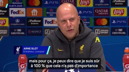 Liverpool - Slot : "Pas de différence entre terminer premier ou deuxième"