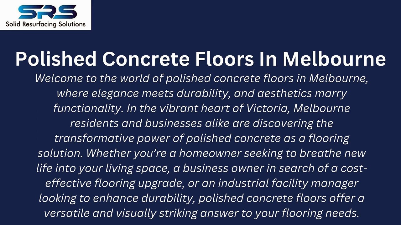 Polished Concrete Floors Melbourne | Durable & Stylish Flooring Solutions