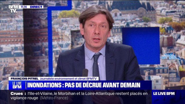 “1 degré supplémentaire, c’est 7% d’humidité en plus dans l’atmosphère”: notre journaliste François Pitrel souligne le lien entre réchauffement du climat et hausse des précipitations en France
