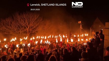 NO COMMENT: Up Helly Aa, la ardiente celebración de la herencia vikinga de las Shetland