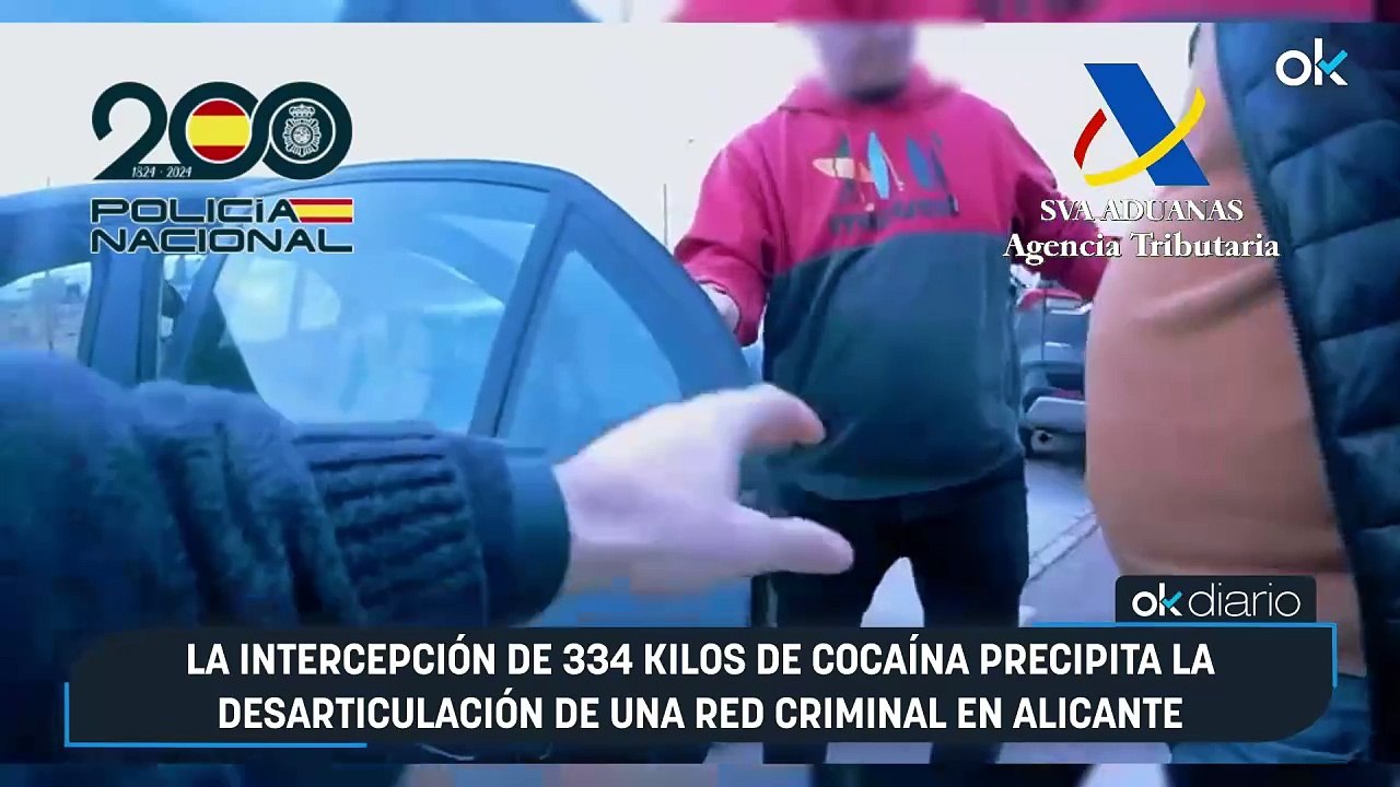 La intercepción de 334 kilos de cocaína precipita la desarticulación de una red criminal en Alicante