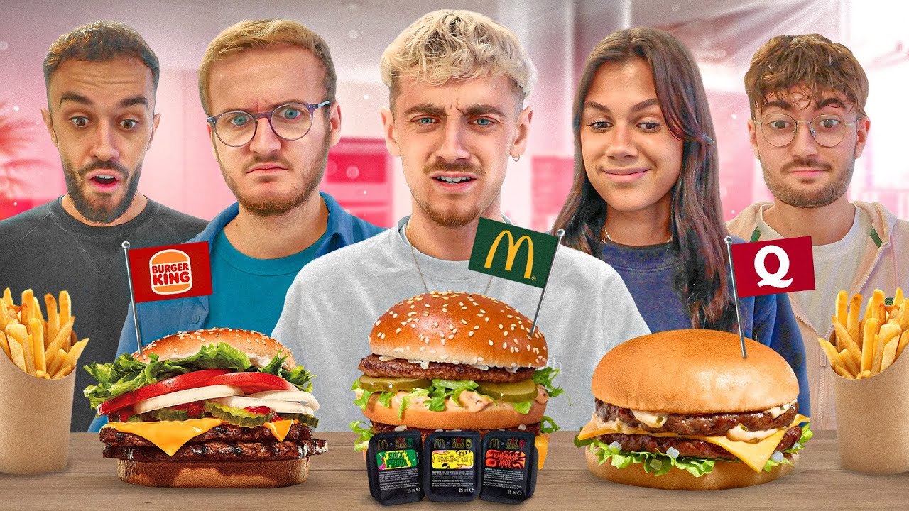 Ils goûtent pour la 1ère fois ces BURGERS LÉGENDAIRES (+ on teste les sauces Hot Ones !)