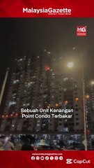Sebuah rumah di Kenangan Point Condo musnah terbakar sepenuhnya