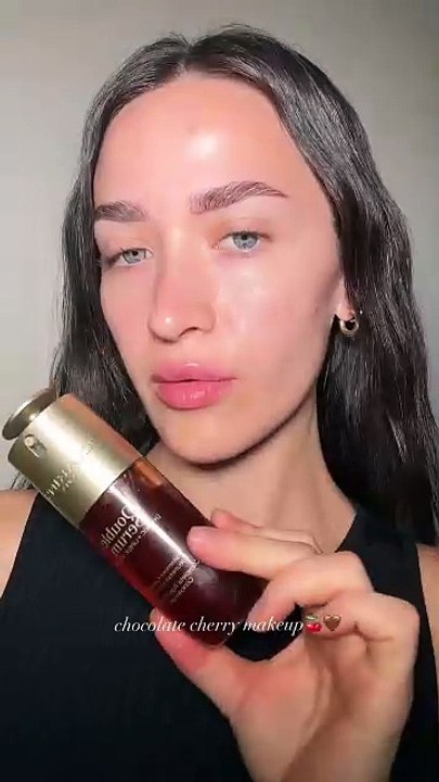 makeupemalii - Chocolate cherry makeup🍒🤎 (1)