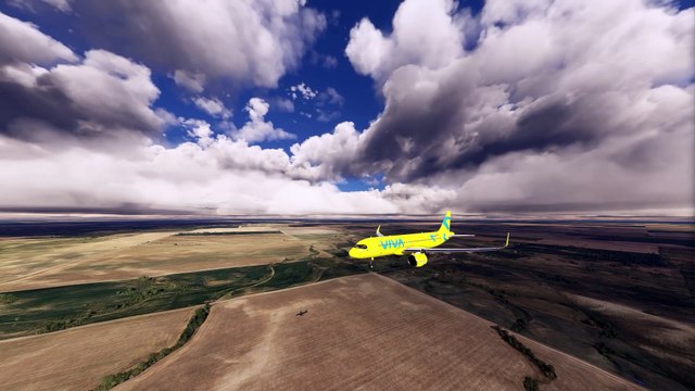 Luminous Touchdown Viva Colombia A320neo at Toronto Pearson International Airport (YYZ), Toronto, Canada