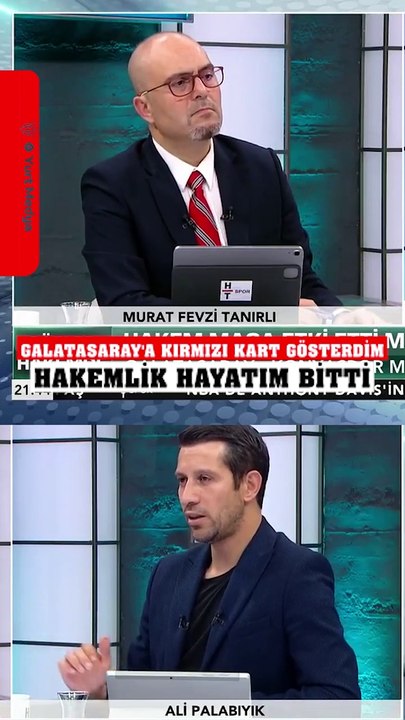 Ali Palabıyık Galatasaray'a kırmızı kart gösterdim hakemliğim bitti #galatasaray #fenerbahçe #futbol