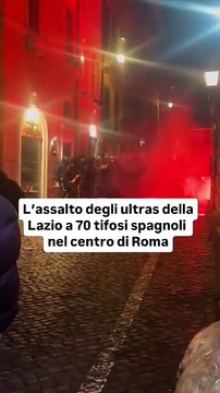 L'assalto degli ultras della Lazio