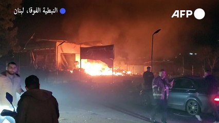 24 جريحا في غارتين اسرائيليتين على منطقة النبطية في جنوب لبنان