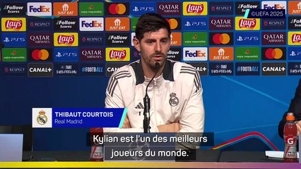 Courtois : "C'est mieux d'avoir Kylian avec que contre soi"