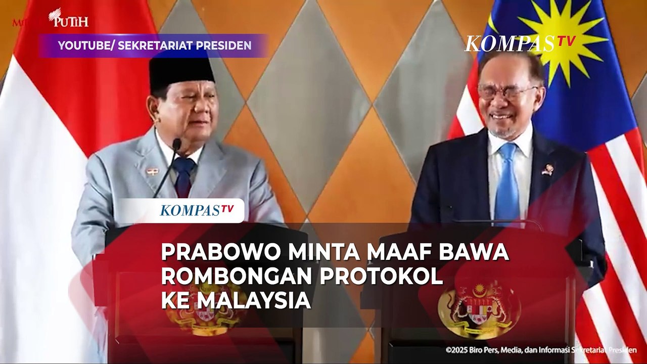 Prabowo Minta Maaf ke PM Anwar Ibrahim Banyak Protokol Saat Kunker ke Malaysia