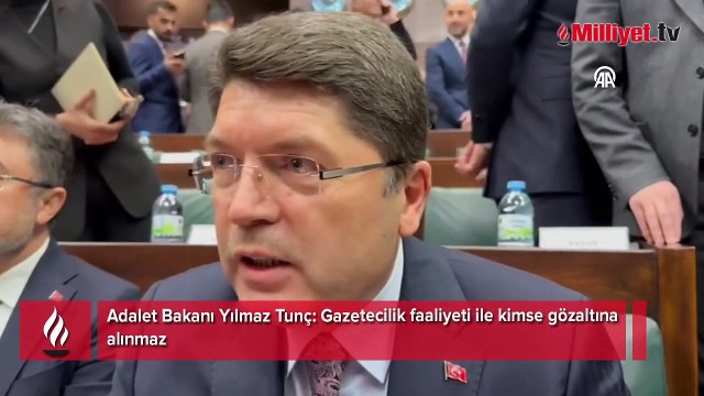 Bakan Tunç: Gazetecilik faaliyeti ile kimse gözaltına alınmaz
