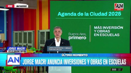 Jorge Macri anunció inversiones y obras en escuelas