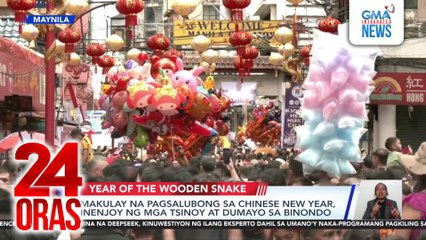 Makulay na pagsalubong sa Chinese New Year, inenjoy ng mga Tsinoy at dumayo sa Binondo | 24 Oras
