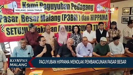Paguyuban Pedagang Hippama Tolak Pembangunan Pasar Besar Malang