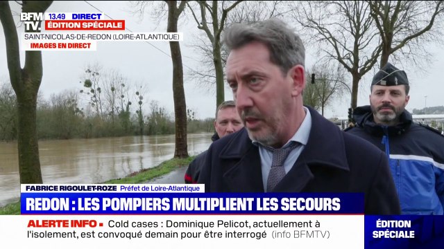 Crues en Loire-Atlantique: Une quinzaine de communes impactées dans le département, indique le préfet Fabrice Rigoulet-Roze
