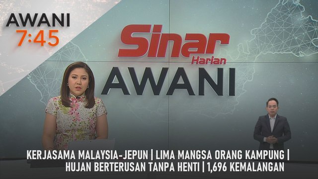 AWANI 7:45 [29/1/2025] - Kerjasama Malaysia-Jepun | Lima mangsa orang kampung | Hujan berterusan tanpa henti | 1,696 kemalangan