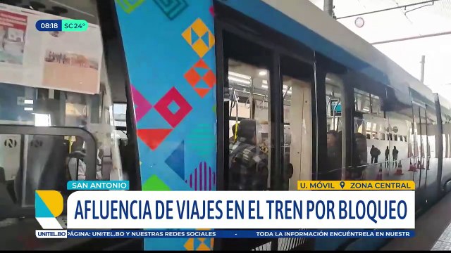 Gran afluencia de pasajeros en el Tren Metropolitano debido al bloqueo de transportistas