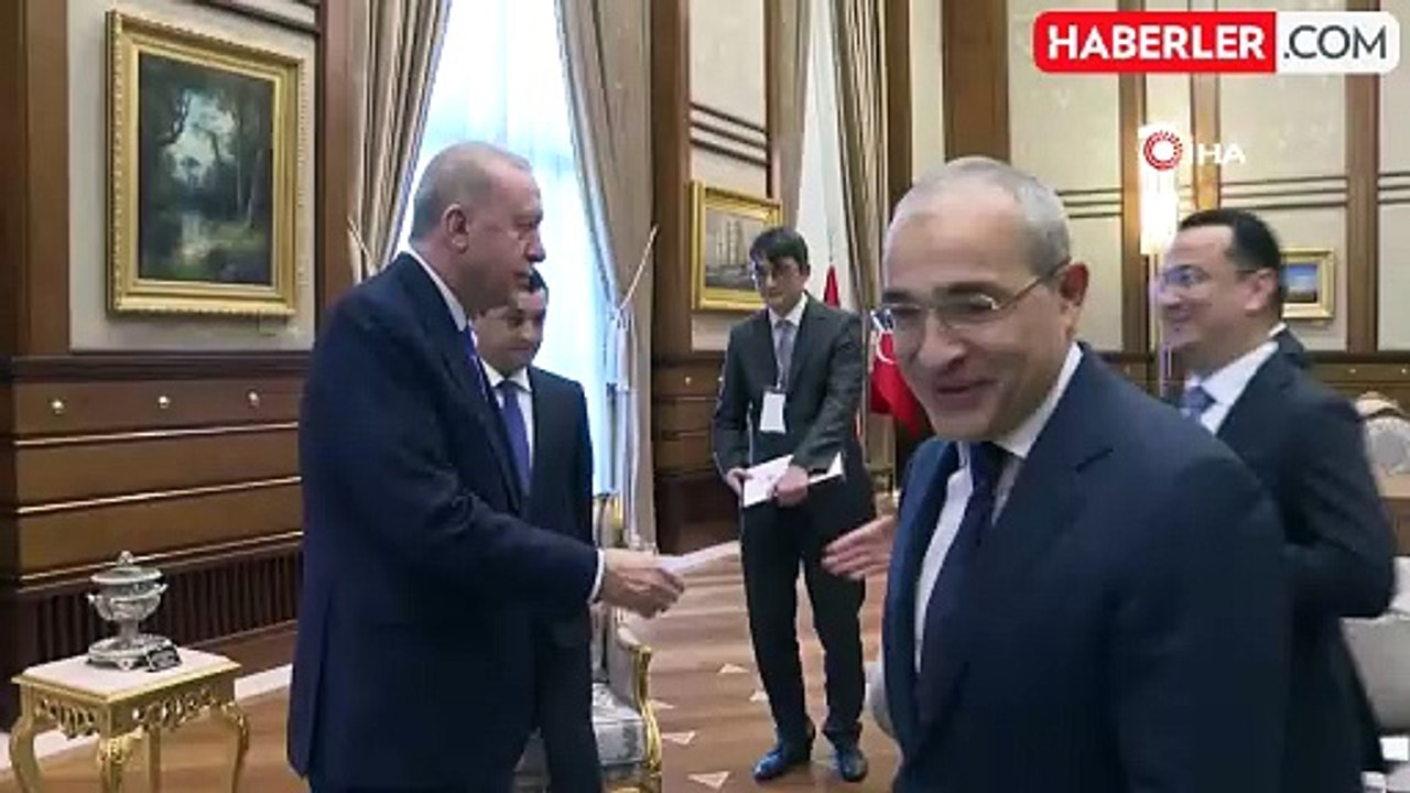 Cumhurbaşkanı Erdoğan, Özbekistan ve Azerbaycan Dışişleri, Ticaret ve Ulaştırma Bakanlarını kabul etti